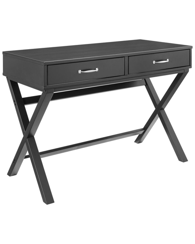 Linon Furniture Linon Penney 2-drawer Desk In Black