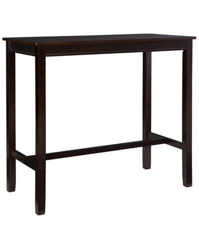 Linon Furniture Linon Claridge 42in Bar Height Pub Table In Brown