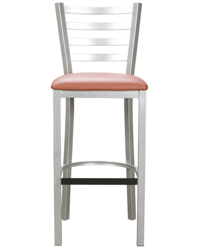 Linon Furniture Linon Baxter Metal Barstool Set Of 2 In Silver