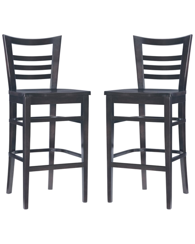 Linon Furniture Linon Blairmont Barstool Brown Set Of 2