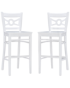 Linon Furniture Linon Teresa Barstool Set Of 2 In White