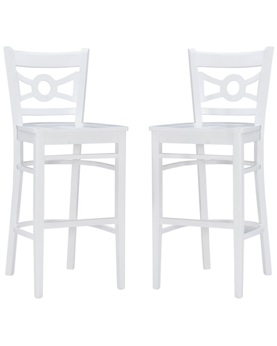 Linon Furniture Linon Teresa Barstool Set Of 2 In White