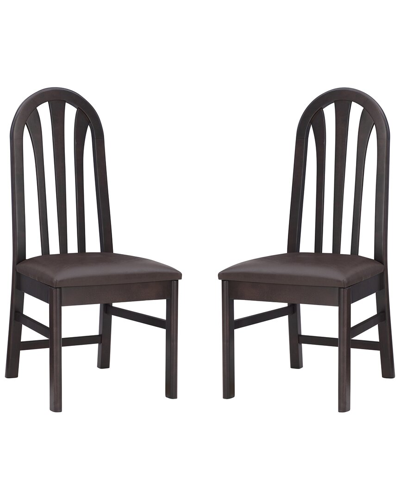 Linon Furniture Linon Jesper Side Chair Brown Set Of 2