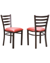 LINON FURNITURE LINON SET OF 2 BAXTER METAL SIDE CHAIRS
