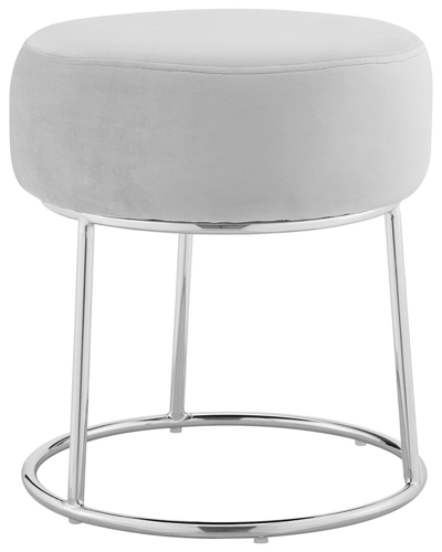 Linon Furniture Linon Bandi Accent Vanity Stool In Grey