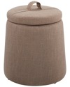 LINON FURNITURE LINON PATRIC STORAGE OTTOMAN