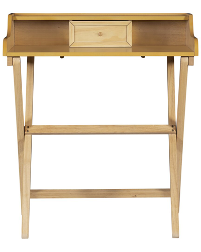 Linon Furniture Linon Coy Natural Folding Desk In Brown