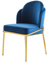 CHIC HOME CHIC HOME DESIGN SET OF 2 BLUE ANABEL DINING CHAIRS