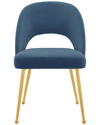 CHIC HOME CHIC HOME DESIGN SET OF 2 BLUE WELBURN DINING CHAIRS