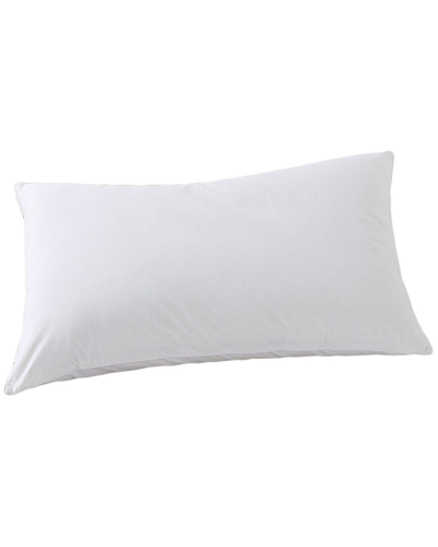 Fleece & Feather Down Surround With Wool Core Pillow In White