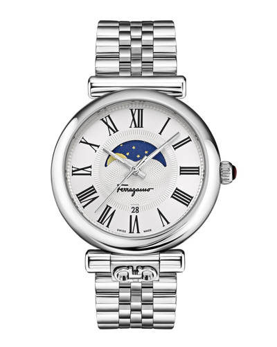 Ferragamo Ora Moonphase Bracelet Watch In Multi