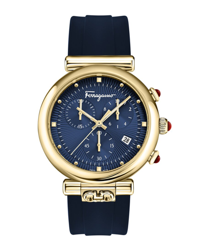 Ferragamo Ora Strap Watch Woman Wrist Watch Gold Size - Silicone