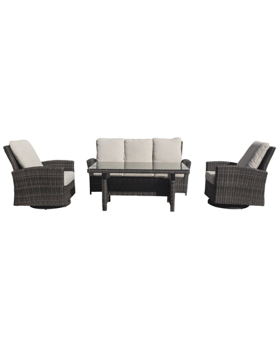 COURTYARD CASUAL COURTYARD CASUAL CHESHIRE 4 PC RECLINE SOFA SET
