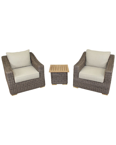 Courtyard Casual Tivoli 3 Pc Chat Set
