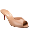 Christian Louboutin Me Dolly Red Sole Mule Sandals In Brown