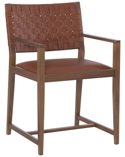 Linon Furniture Linon Ruskin Arm Chair In Brown