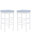 Linon Furniture Linon Dehart Barstool Set Of 2 In White