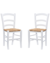 Linon Furniture Linon Carmelo Side Chair Set Of 2 In White