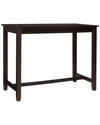 Linon Furniture Linon Claridge 36in Counter Height Pub Table In Brown