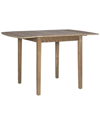 LINON FURNITURE LINON TORINO SQUARE DROP LEAF TABLE GRAY WASH