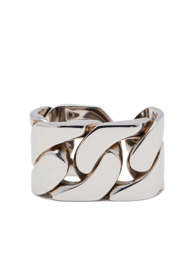 Alexander Mcqueen Chain-link Ring In Silver