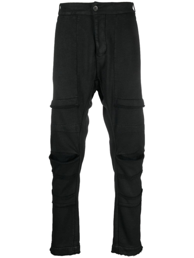 Masnada Jersey Tapered-leg Trousers In Black
