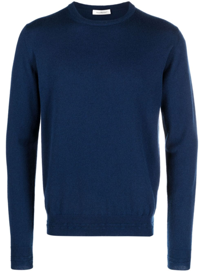 There Was One Crew-neck Cashmere Jumper In Blue