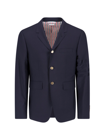 Thom Browne Single-breasted Blazer In Blue