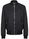 Balmain Logo-patch Bomber Jacket In Black  