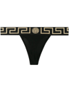 VERSACE THONG WITH GREEK EDGE