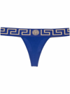 VERSACE THONG ADORNED WITH GREEK ON BOARD