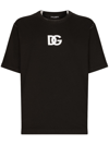 Dolce & Gabbana Dg Logo Print T-shirt In Black  
