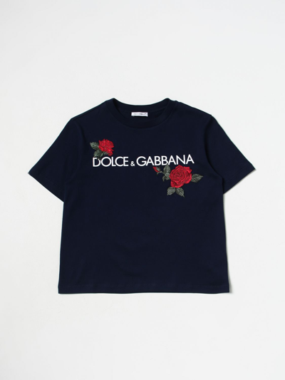 Dolce & Gabbana Kids' T恤  儿童 颜色 蓝色 In Blue