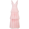 Needle & Thread Candice Ruffled Tulle Gown In Pink
