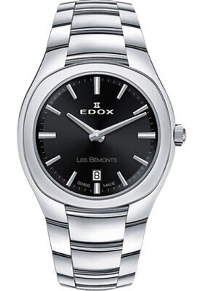 Pre-owned Edox 57004-3-nin Les Bemonts Ladies Watch 30mm 3atm