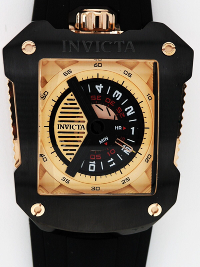 Pre-owned Invicta S1 41649 Jm Correa Limited Automatic Watch Black Rose Gold 48mm