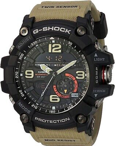 Pre-owned Casio G-shock Gg-1000-1a5 Master Of Mudmaster Twin Sensor Thermometer Watch
