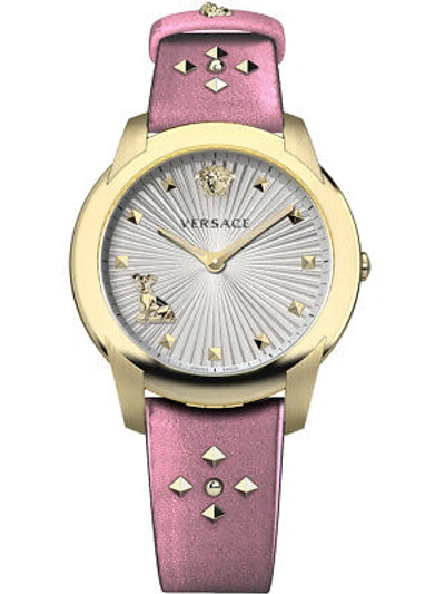 Pre-owned Versace Velr01219 Audrey Ladies Watch 38mm 5atm