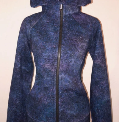 Pre-owned Lululemon Athletica ?nwt Lululemon Scuba Hoodie Iv Light Cotton Fleece Sz 6 Polar Lights Blue Multi