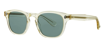 Pre-owned Garrett Leight Ace Sun Pure Glass/semi-flat Blue Smoke (pg/sfbs) Sunglasses