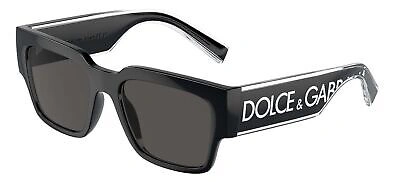 Pre-owned Dolce & Gabbana Dg 6184 Black/grey 52/18/145 Men Sunglasses In Gray