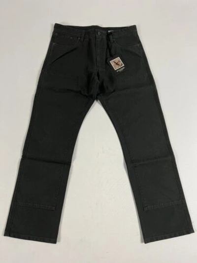Pre-owned Filson Dry Tin Cloth Utility 5 Pocket Pants Raven 36x34 In Black