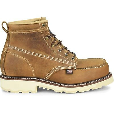 Pre-owned Carolina Men's  6" Steel Toe Ferric Usa Ca7514 In Brown
