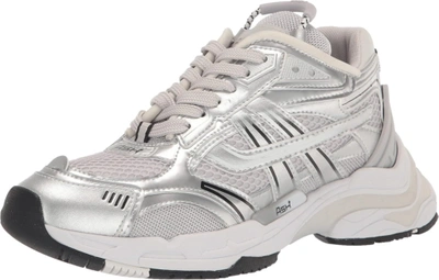 Pre-owned Ash Women's Race Sneaker In Silver/pearl
