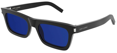 Pre-owned Saint Laurent Betty Sl 461 Black/blue (009) Sunglasses