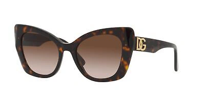 Pre-owned Dolce & Gabbana Dg 4405 Havana/brown Shaded 53/20/140 Women Sunglasses