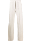 TOM FORD NEUTRAL VELOUR TRACK PANTS