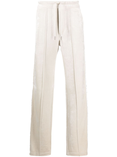 Tom Ford Drawstring Velour Track Trousers In Neutrals