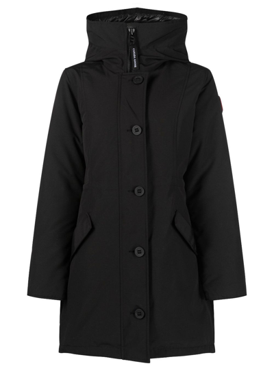 CANADA GOOSE ROSSCLAIR PARKA COAT - WOMEN'S - POLYESTER/COTTON/POLYAMIDE/DUCK FEATHERS