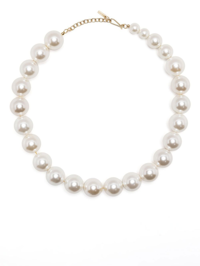 Completedworks Gold Vermeil What's The Big Idea? Pearl Necklace In White
